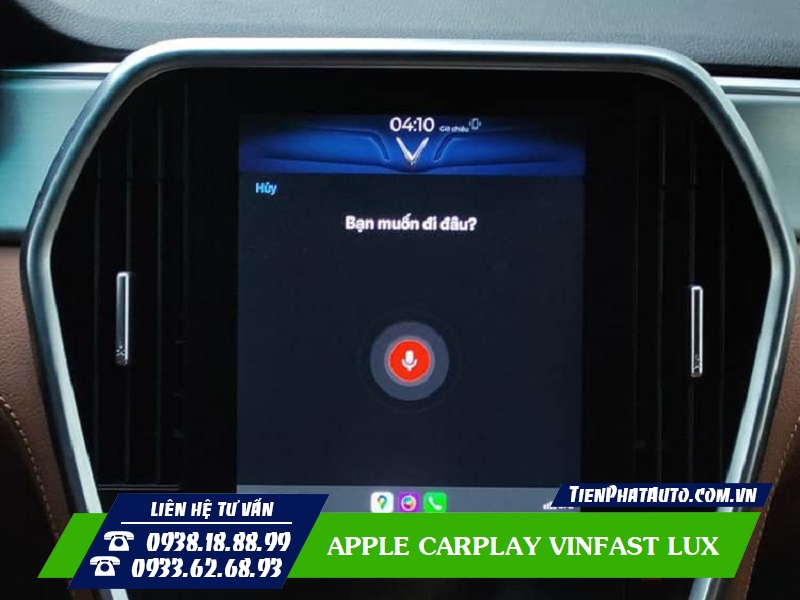 Tính năng điều khiển giọng nói sau khi nâng cấp Apple Carplay