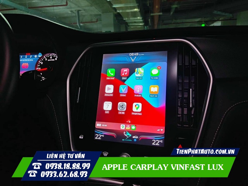 Apple Carplay Vinfast Lux giúp mang lại nhiều trải nghiệm mới mẽ cho bạn