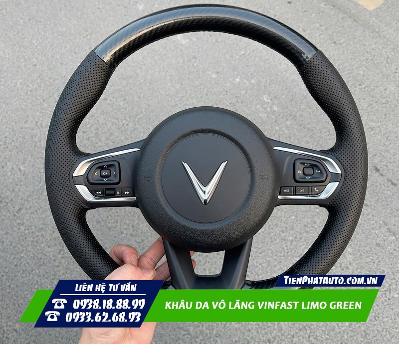 Tiến Phát Auto chuyên độ vô lăng cho Vinfast Limo Green