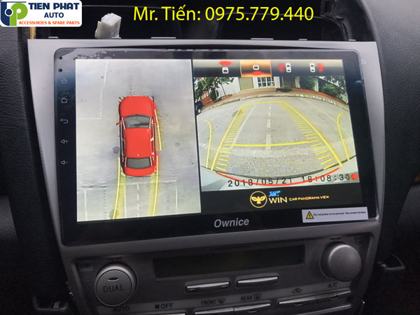 Lắp đặt Camera 360 độ cho Toyota Camry 2008 - 2012 chính hãng tại TPHCM