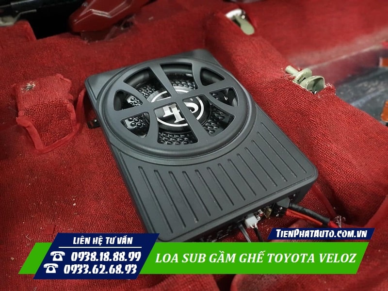 Loa sub gầm ghế Toyota Veloz là phụ kiện cần thiết không thể thiếu
