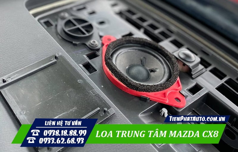 Loa Center Mazda CX8 giúp cải thiện chất lượng âm thanh trên xe được tốt hơn