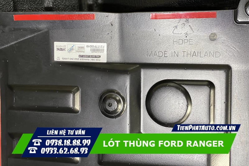 Lót thùng Ford Ranger 2022 - 2023 được nhập chính hãng Thailand
