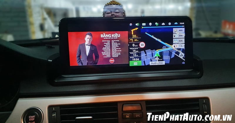 Hình ảnh mẫu màn hình Android cho BMW kích thước 10.25 inch