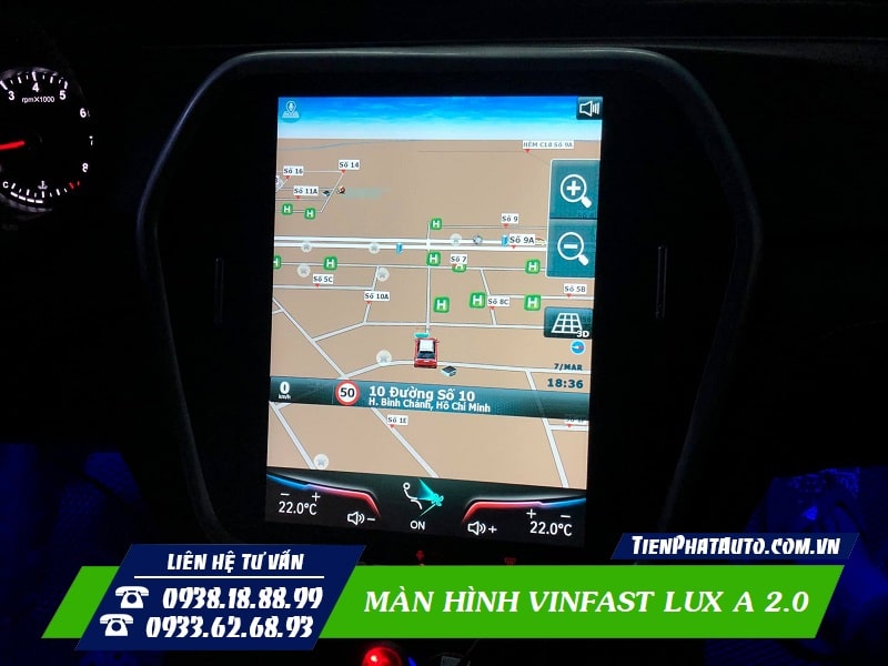 Tích hợp phần mềm Vietmap S1 bản quyền hỗ trợ lái xe an toàn