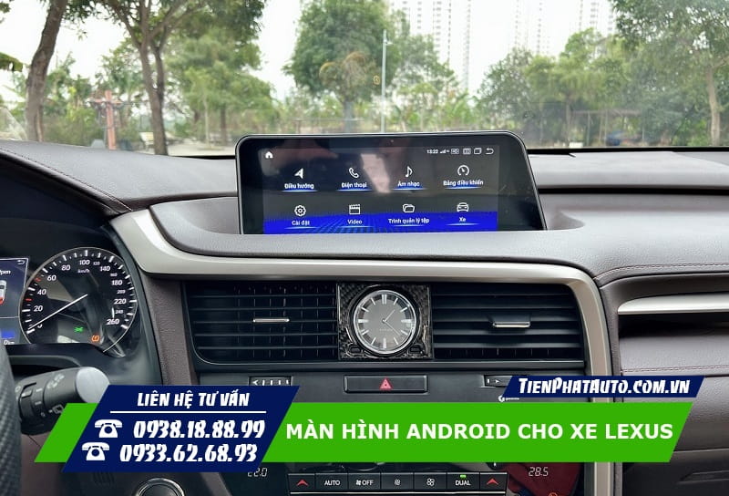 Lắp màn hình Android cho xe Lexus mang lại nhiều trải nghiệm mới mẽ