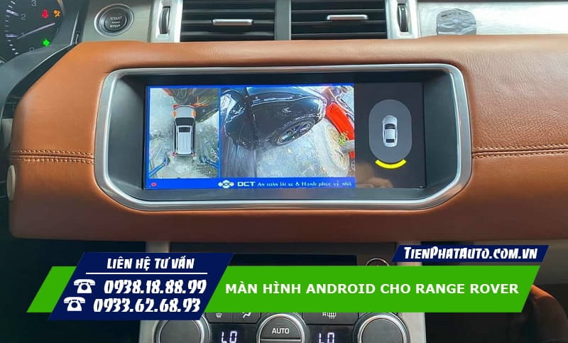 Màn hình Android Range Rover tích hợp hệ thống hỗ trợ lái xe an toàn