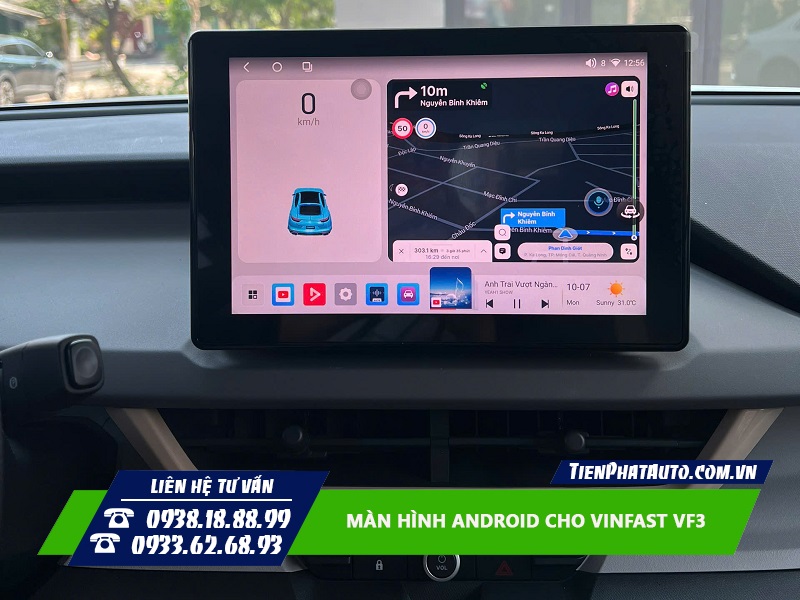 Nâng cấp màn hình Android cho Vinfast VF3 mang lại nhiều trải nghiệm hơn