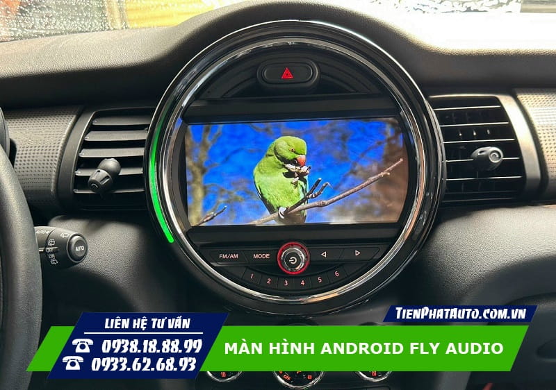 Màn hình Android FLY có thể lắp đặt được cho các dòng xe Mini Cooper