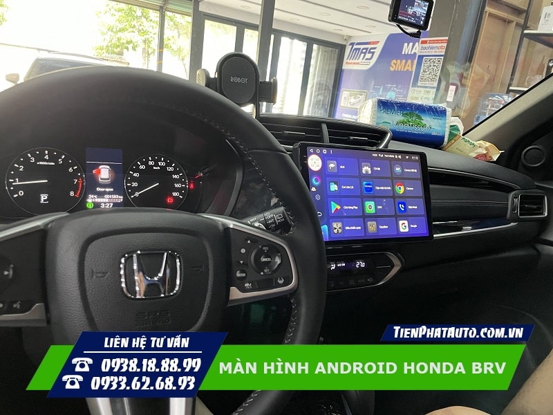 Màn hình Android cho Honda BRV điều khiển giọng nói thông minh