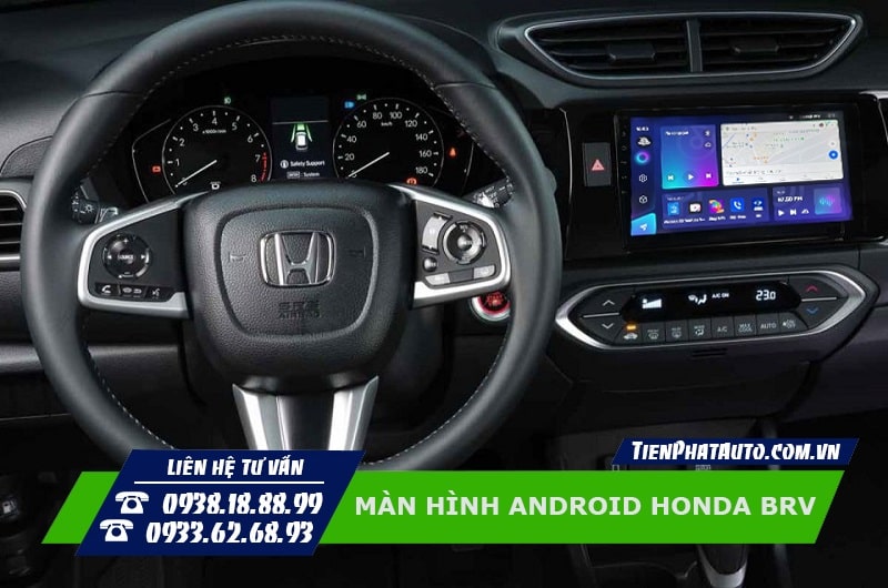Màn hình Android cho xe Honda BRV mang lại nhiều chức năng hơn