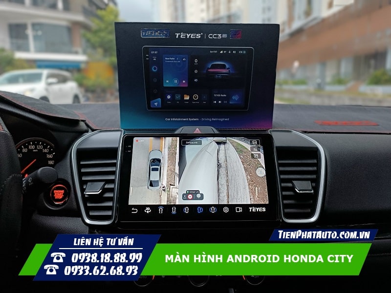 Lắp màn hình Android cho Honda City giúp mang lại nhiều sự tiện lợi
