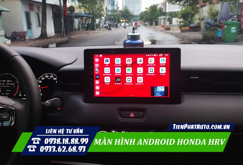 Màn hình Android Honda HRV 2023 đáp ứng nhu cầu giải trí trên xe