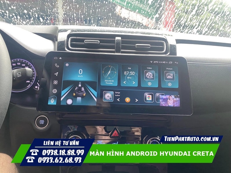 Hình ảnh Hyundai Creta nâng cấp màn hình Android 12.3 inch