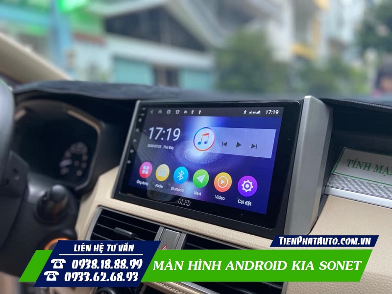 Nội thất xe sang trọng hơn khi nâng cấp màn hình Android Kia Sonet