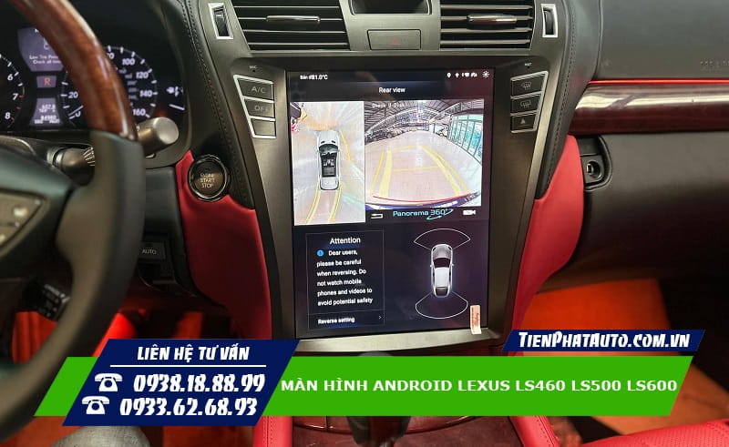 Màn hình Android Lexus LS460 LS500 LS600 hỗ trợ thiết bị lái xe an toàn