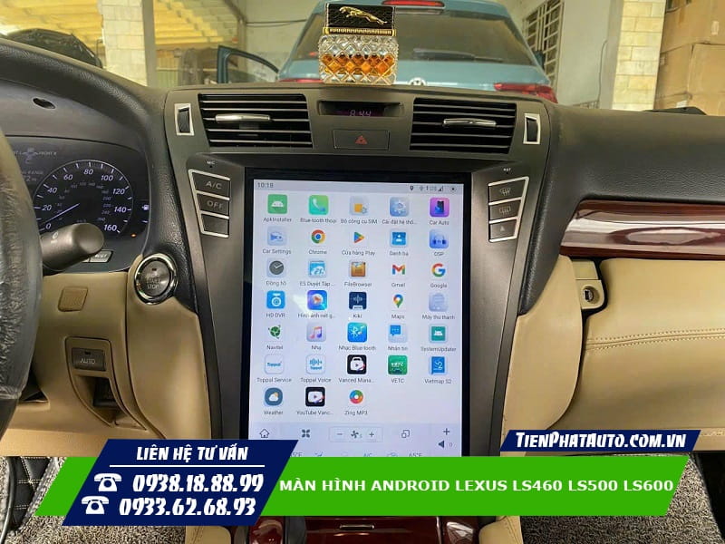 Lắp màn hình Android cho Lexus LS có đầy đủ các chức năng để bạn trải nghiệm