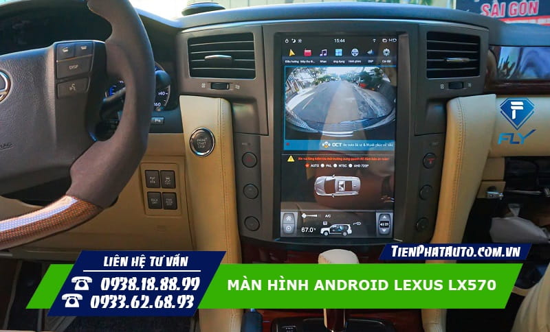 Màn hình Android cho xe Lexus LX570 hỗ trợ lái xe an toàn hơn
