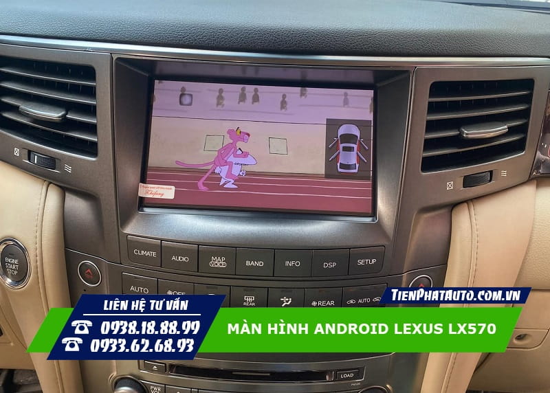 Màn hình Android cho xe Lexus LX570 đời từ 2008 - 2014