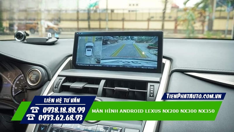 Màn hình Lexus NX200 NX300 NX350 tích hợp hỗ trợ lái xe an toàn
