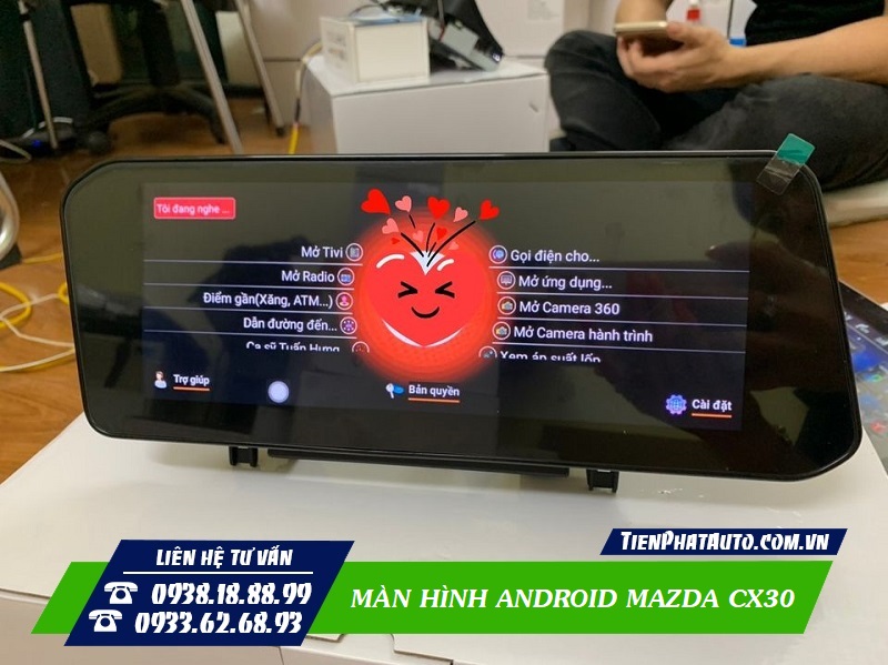 Màn hình Android Mazda CX30 sở hữu cấp hình mạnh mẽ