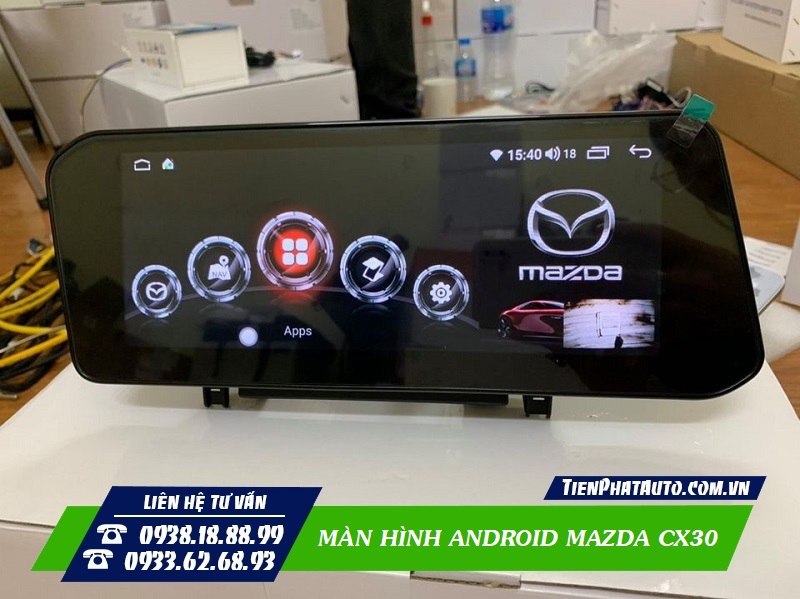Màn hình Android Mazda CX30 chạy 2 hệ điều hành Mazda Connect và Android
