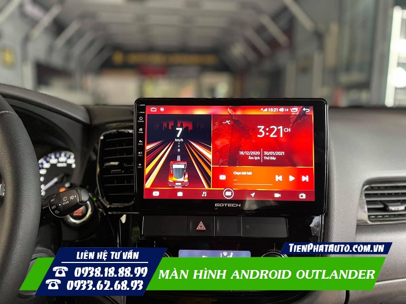 Tiến Phát Auto chuyên lắp màn hình Android cho xe Outlander