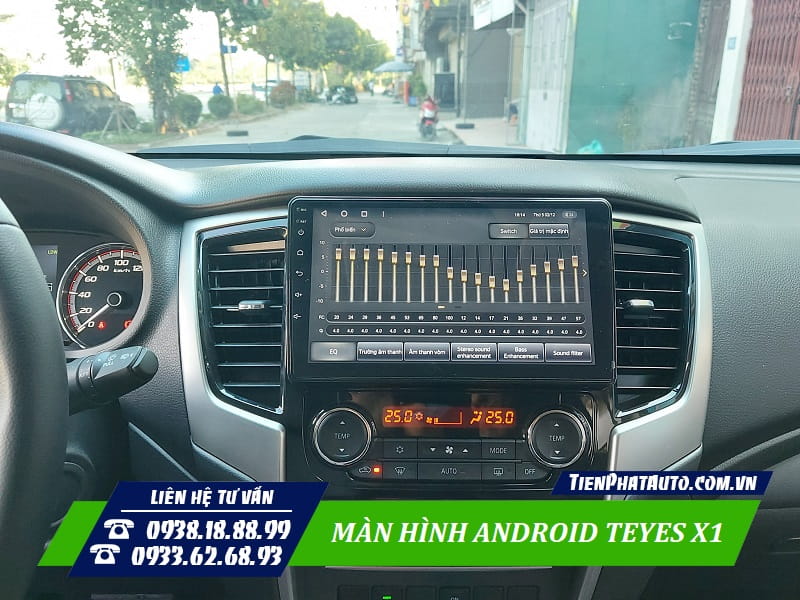 Hình ảnh sản phẩm màn hình Teyes X1 lắp đặt trên xe 4