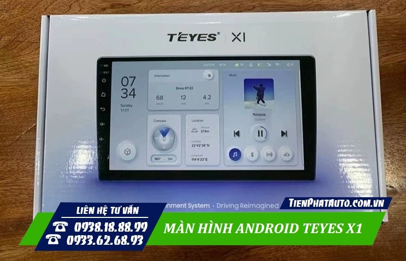 Màn hình Android Teyes X1 vừa ra mắt tại thị trường Việt Nam