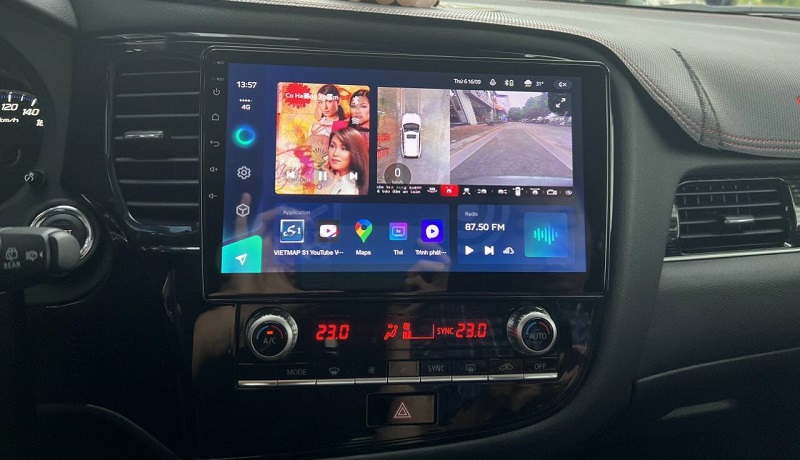 Màn hình Android giúp đáp ứng mọi nhu cầu giải trí trên xe