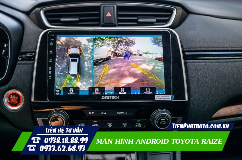 Màn hình Android tích hợp nhiều hệ thống hỗ trợ lái xe an toàn