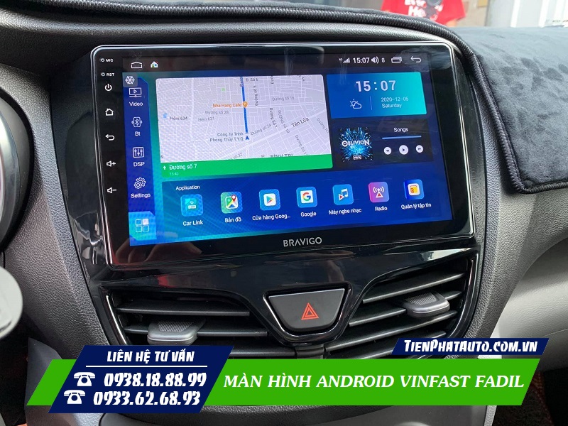 Hình ảnh Vinfast Fadil nâng cấp màn hình giải trí Android