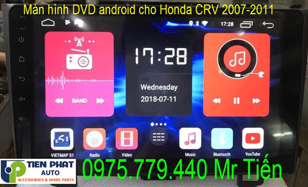 Màn hình DVD chạy android cho Honda Crv 2007-2011