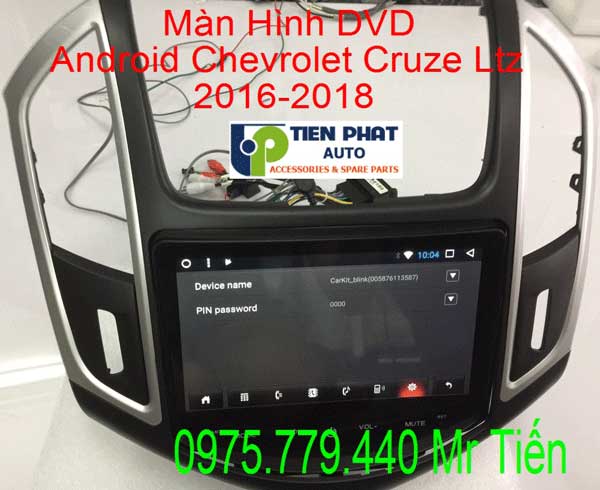 chuyen cung cap chinh hang man hinh DVD cho Chevrolet Cruze Ltz 2016-2018