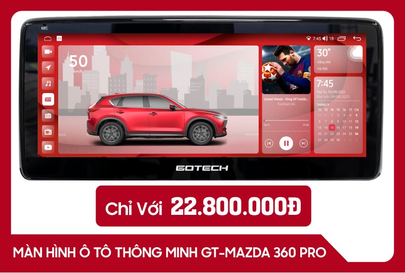 Bảng giá màn hình Gotech GT Mazda 360 PRO chính hãng 2021