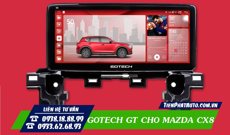 Hình ảnh màn hình Gotech GT Mazda 360 Pro cho Mazda CX8