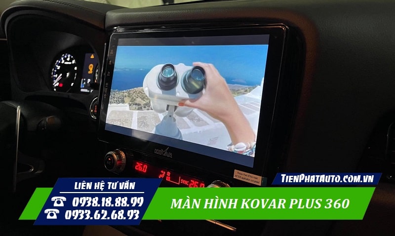 Màn hình Kovar Plus 360 đáp ứng mọi nhu cầu giải trí trên xe