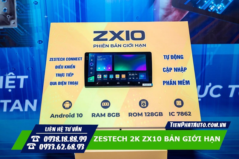 Màn hình Zestech 2K ZX10 phiên bản giới hạn cấu hình Ram 8GB
