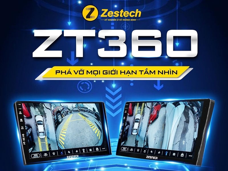 Màn hình Zestech ZT360 mới ra mắt tích hợp camera 360 độ