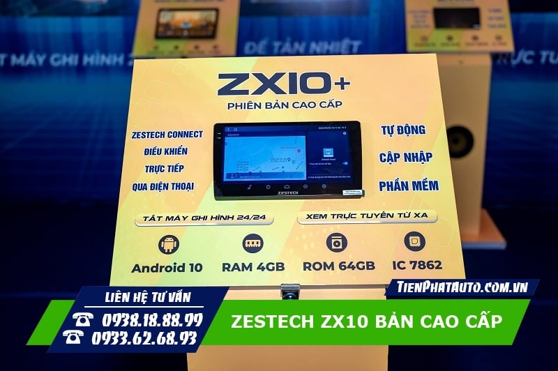 Màn hình Zestech ZX10 phiên bản cao cấp cấu hình Ram 4GB