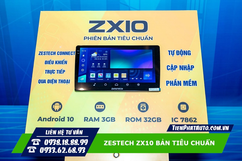 Màn hình Zestech ZX10 - Zestech ZX10+ phiên bản tiêu chuẩn
