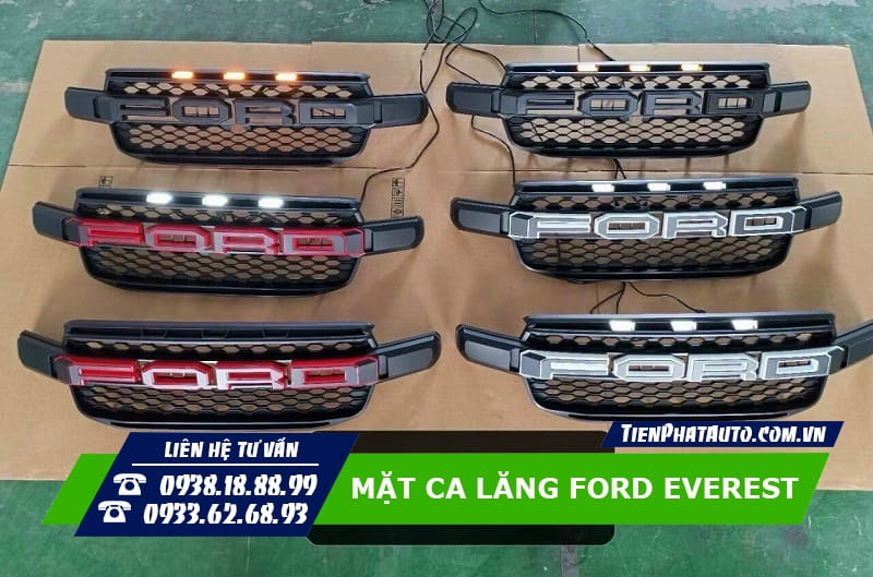 Hình ảnh mẫu mặt ca lăng chữ Ford tích hợp đèn siêu nổi bật