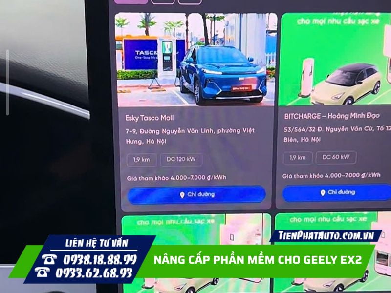 Kiểm tra vị trí các trạm sạc pin xung quanh Kiểm tra vị trí các trạm sạc pin xung quanh