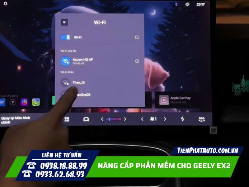 Kết nối Wifi cho Geely EX2 Kết nối Wifi cho Geely EX2