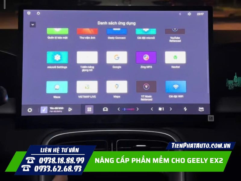 nâng cấp phần mềm cho geely ex2 sử dụng các ứng dụng giải trí nâng cấp phần mềm cho geely ex2 sử dụng các ứng dụng giải trí