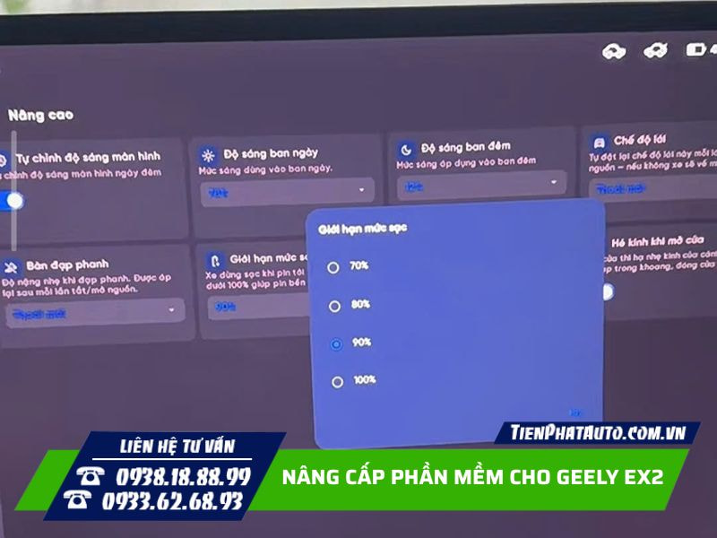Tùy chỉnh mức phần trăm pin ngắt sạc tự động Tùy chỉnh mức phần trăm pin ngắt sạc tự động
