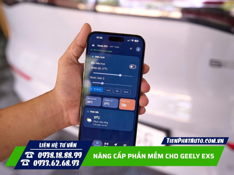 điều khiển nhiệt độ, quạt gió ngay trên app điện thoại điều khiển nhiệt độ, quạt gió ngay trên app điện thoại