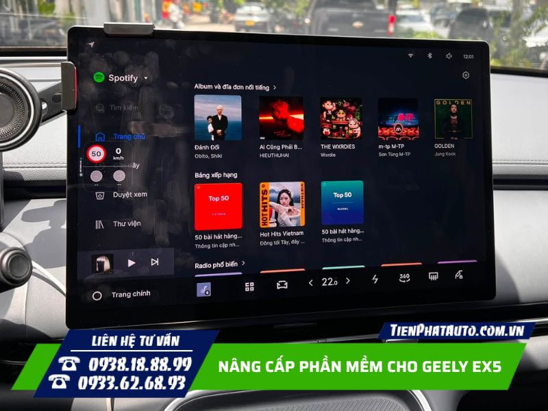 Nâng cấp phần mềm cho Geely EX5 sử dụng các ứng dụng giải trí Nâng cấp phần mềm cho Geely EX5 sử dụng các ứng dụng giải trí