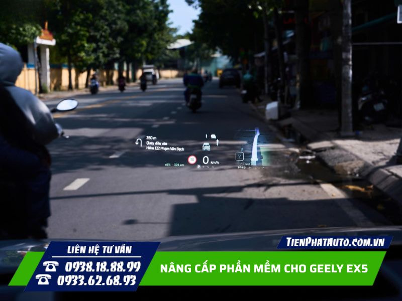 Nâng cấp phần mềm cho Geely EX5 đưa bản đồ lên HUD Nâng cấp phần mềm cho Geely EX5 đưa bản đồ lên HUD