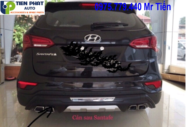 Ốp cản trước sau cho Hyundai Santafe 2018-2019
